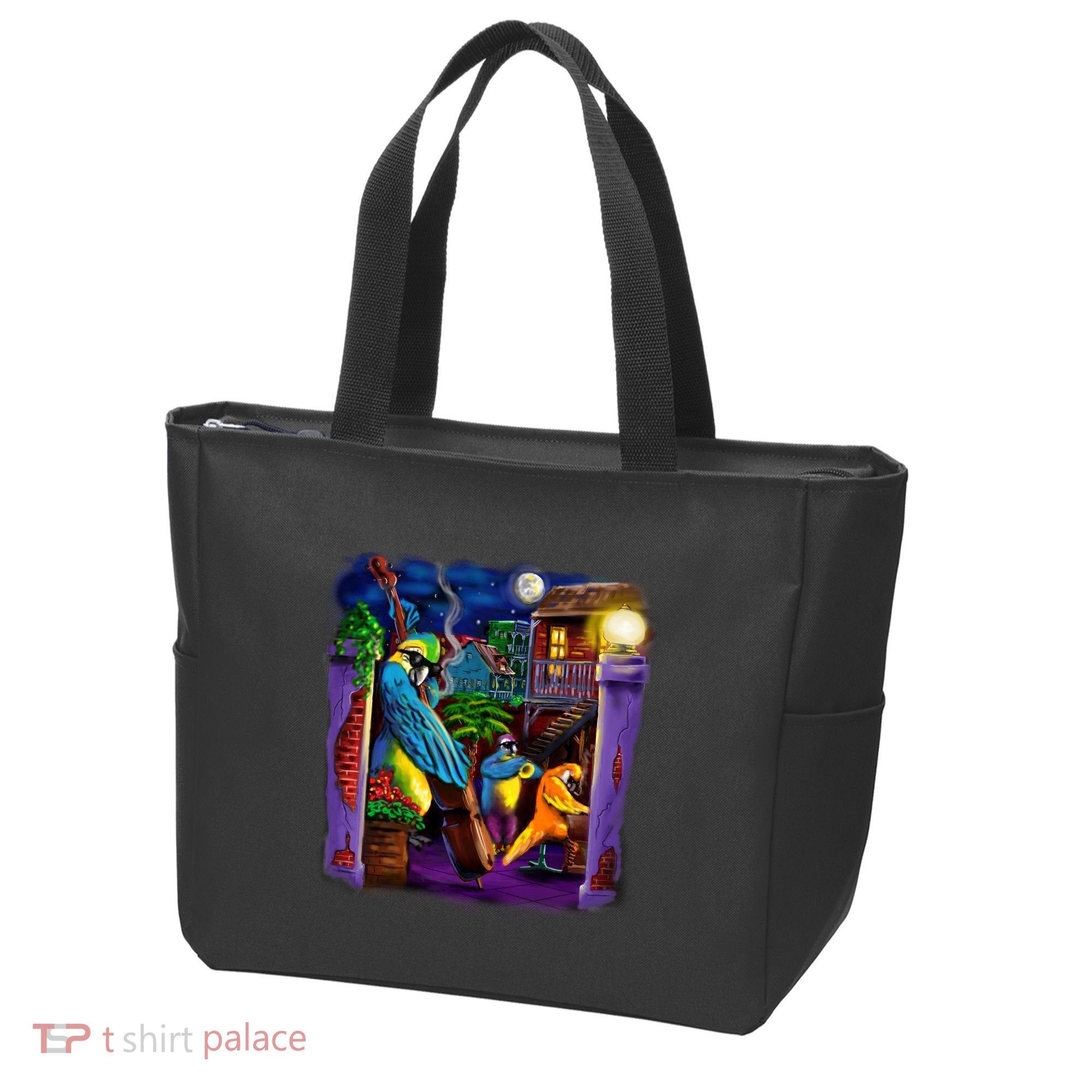 Jazz Parrots Tote Bag