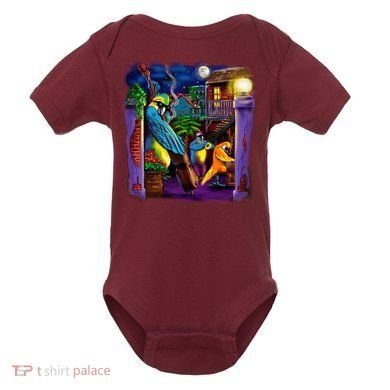 Jazz Parrots Baby Bodysuit