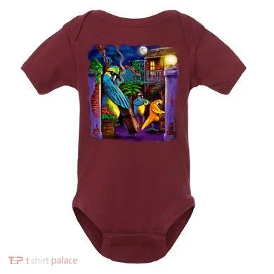 Jazz Parrots Baby Bodysuit