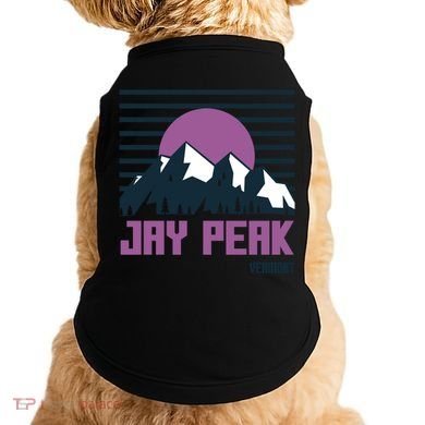 Jay Peak Mountains Vermont Hiking Outdoors Cool Gift Doggie Tank