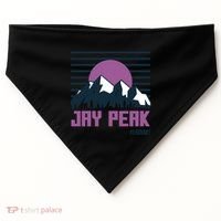 Jay Peak Mountains Vermont Hiking Outdoors Cool Gift USA-Made Doggie Bandana thumb 0