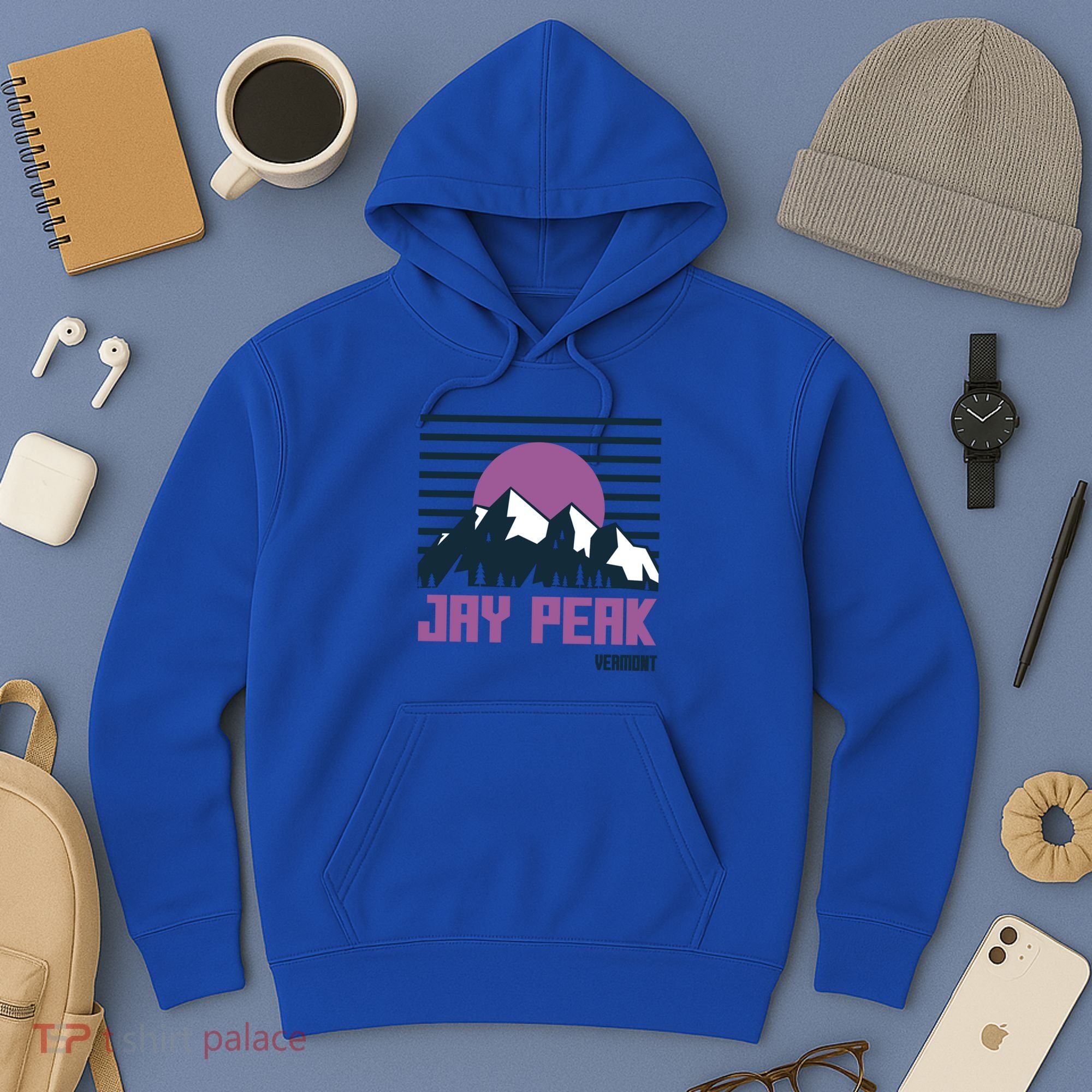 Jay Peak Mountains Vermont Hiking Outdoors Cool Gift Hoodie