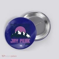 Jay Peak Mountains Vermont Hiking Outdoors Cool Gift Button thumb 0