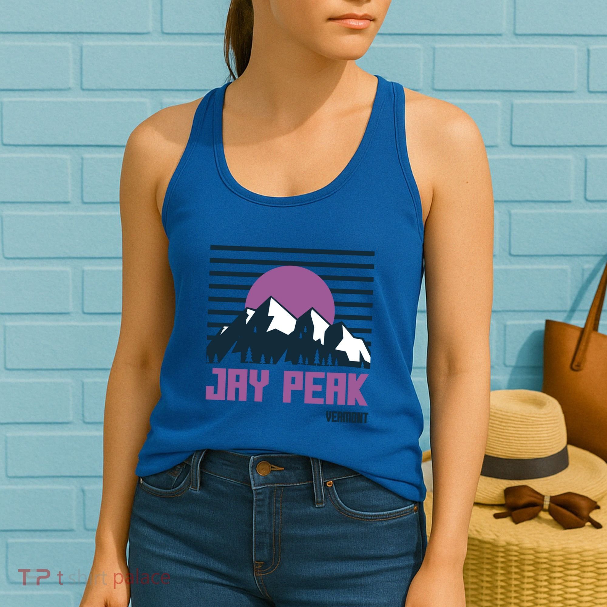 Jay Peak Mountains Vermont Hiking Outdoors Cool Gift Women's Tank Top