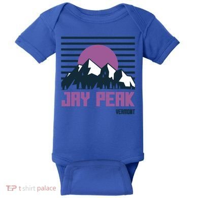 Jay Peak Mountains Vermont Hiking Outdoors Cool Gift Baby Bodysuit