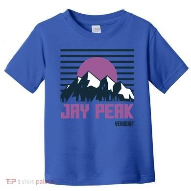 Jay Peak Mountains Vermont Hiking Outdoors Cool Gift Toddler T-Shirt