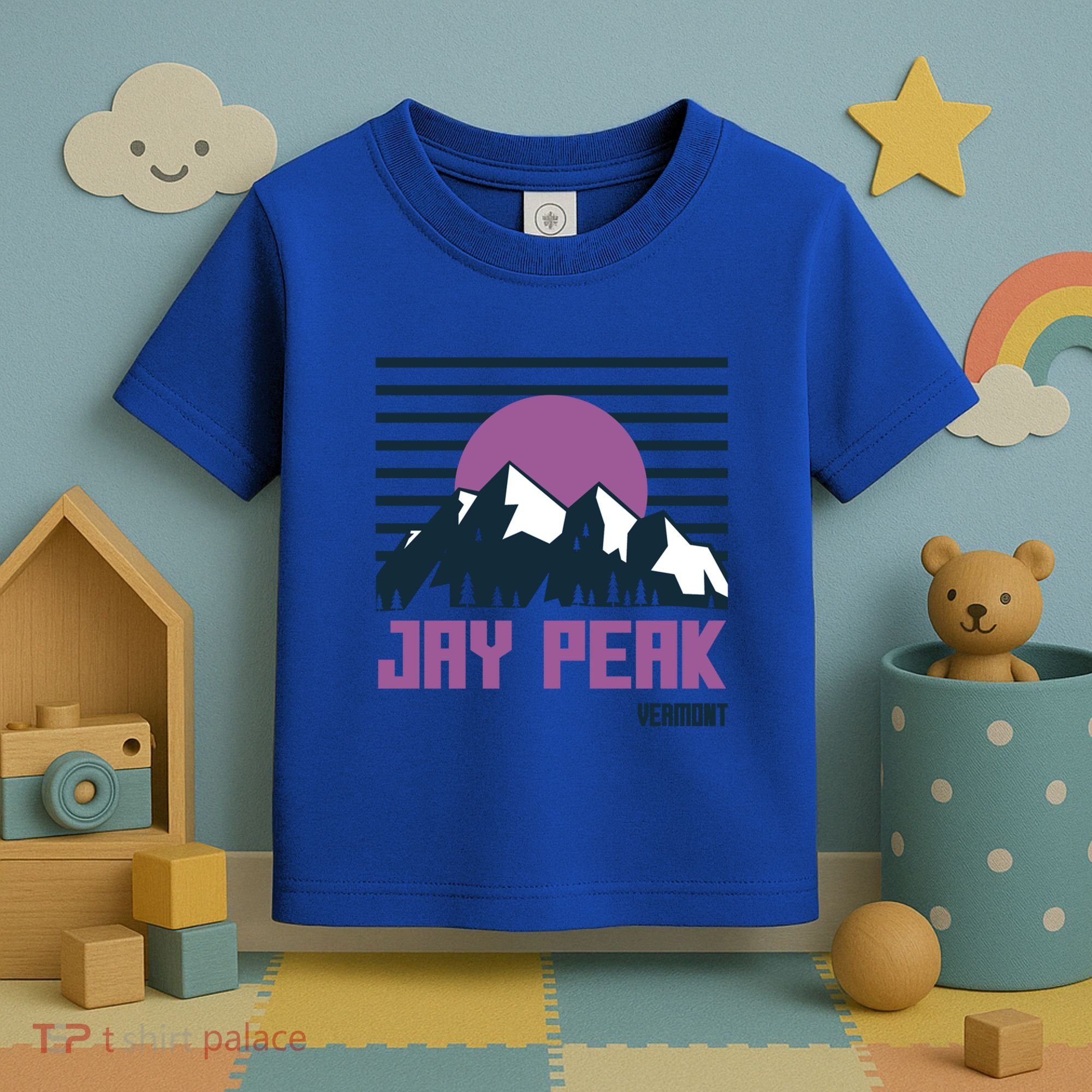 Jay Peak Mountains Vermont Hiking Outdoors Cool Gift Toddler T-Shirt