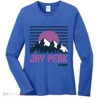 Jay Peak Mountains Vermont Hiking Outdoors Cool Gift Women's Long Sleeve Shirt thumb 0