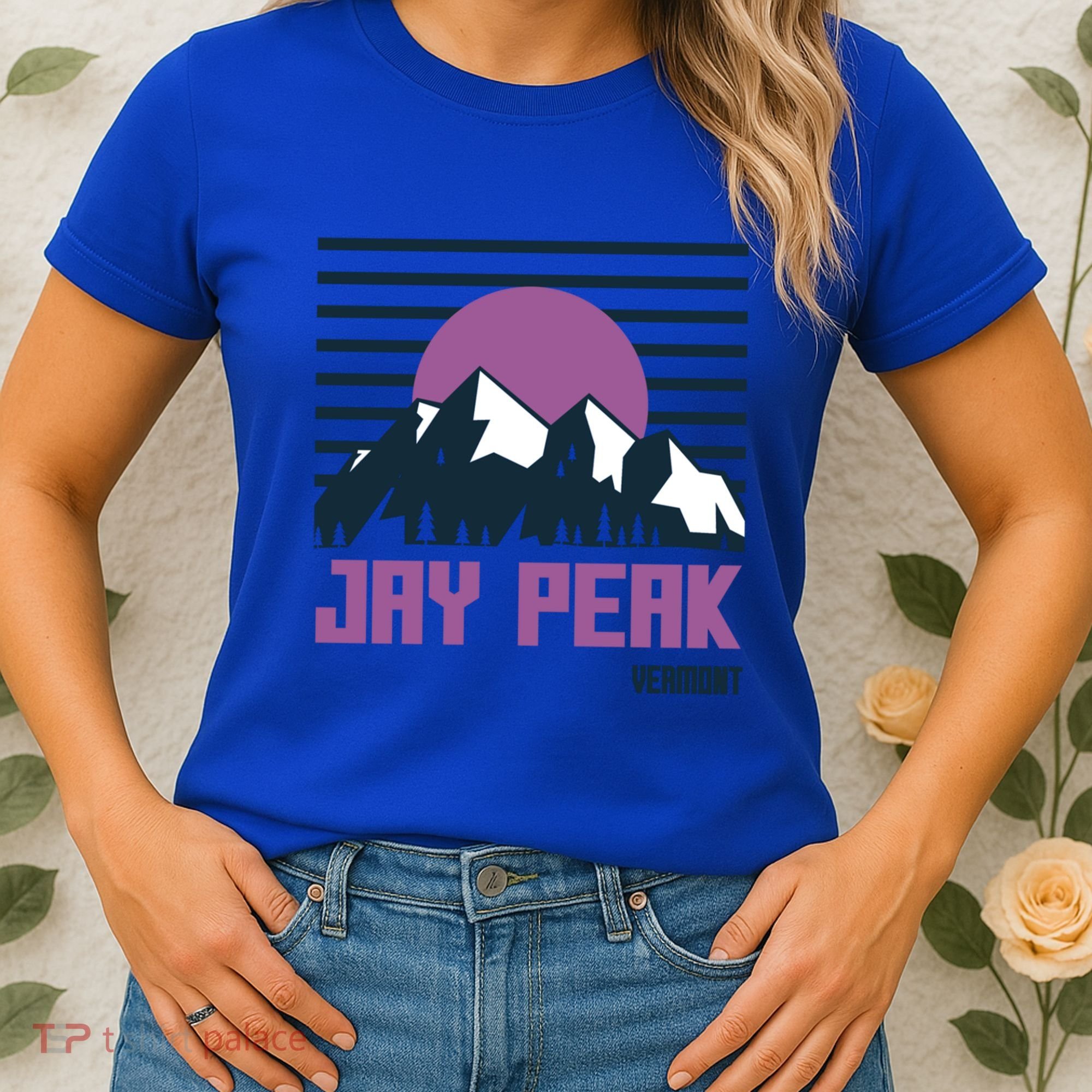 Jay Peak Mountains Vermont Hiking Outdoors Cool Gift Women's T-Shirt