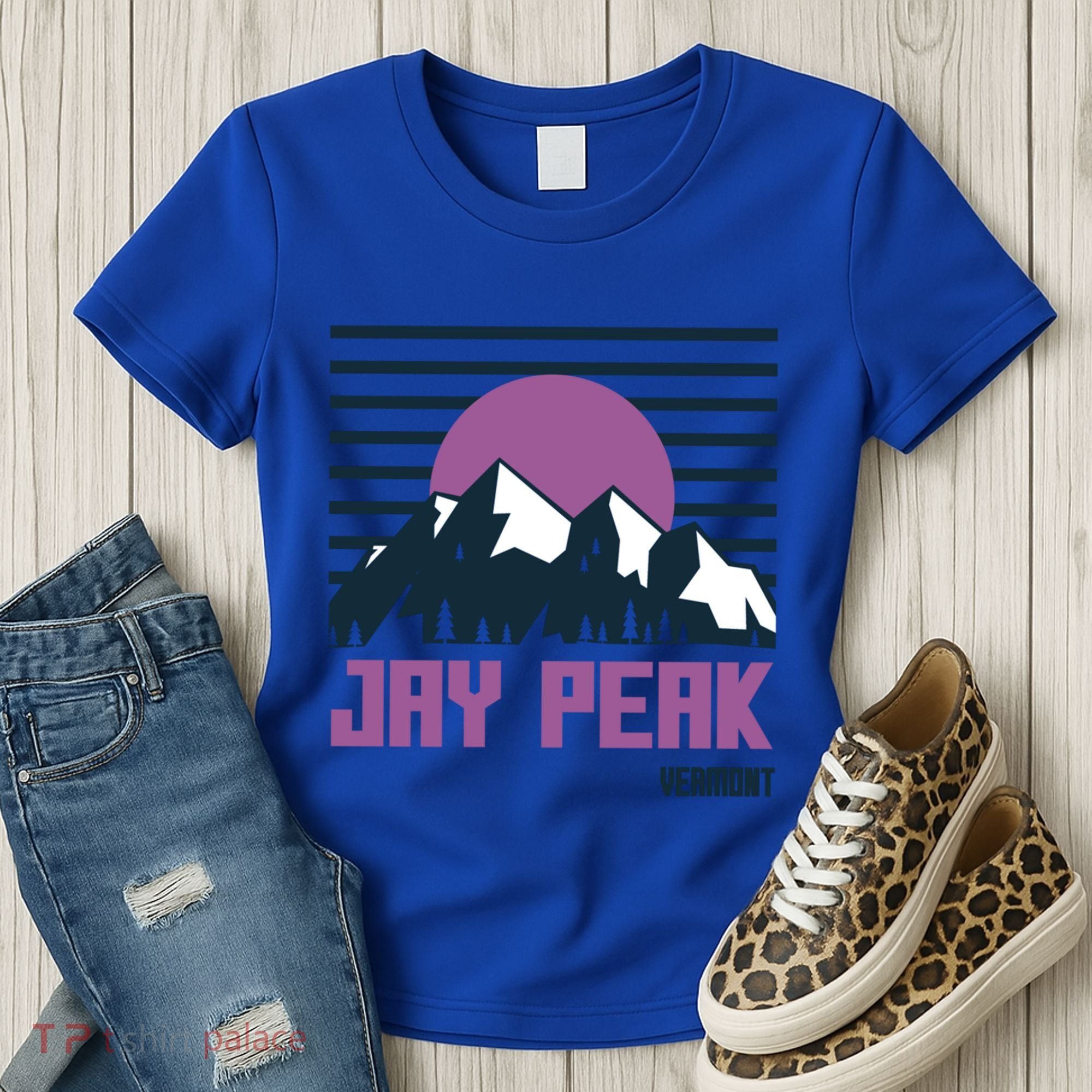 Jay Peak Mountains Vermont Hiking Outdoors Cool Gift Women's T-Shirt