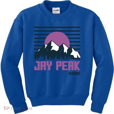 Jay Peak Mountains Vermont Hiking Outdoors Cool Gift Kids Sweatshirt