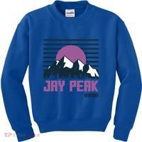 Jay Peak Mountains Vermont Hiking Outdoors Cool Gift Kids Sweatshirt thumb 0