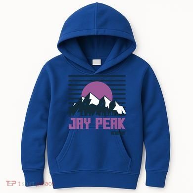 Jay Peak Mountains Vermont Hiking Outdoors Cool Gift Kids Hoodie