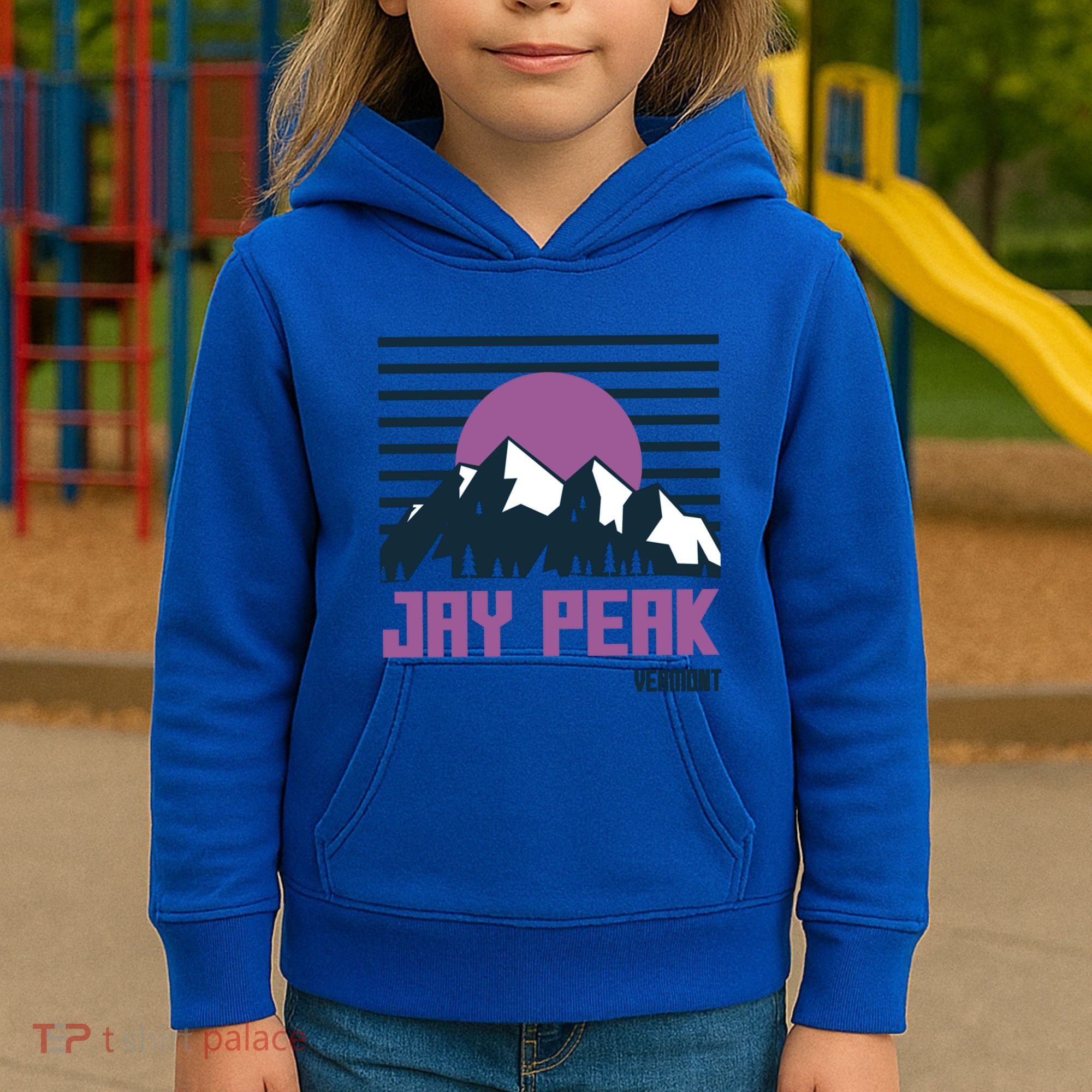 Jay Peak Mountains Vermont Hiking Outdoors Cool Gift Kids Hoodie