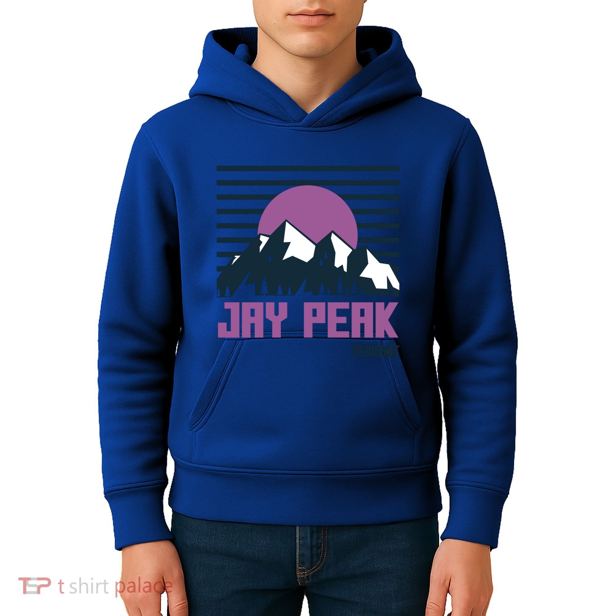 Jay Peak Mountains Vermont Hiking Outdoors Cool Gift Kids Hoodie