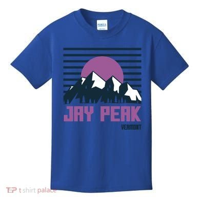 Jay Peak Mountains Vermont Hiking Outdoors Cool Gift Kids T-Shirt