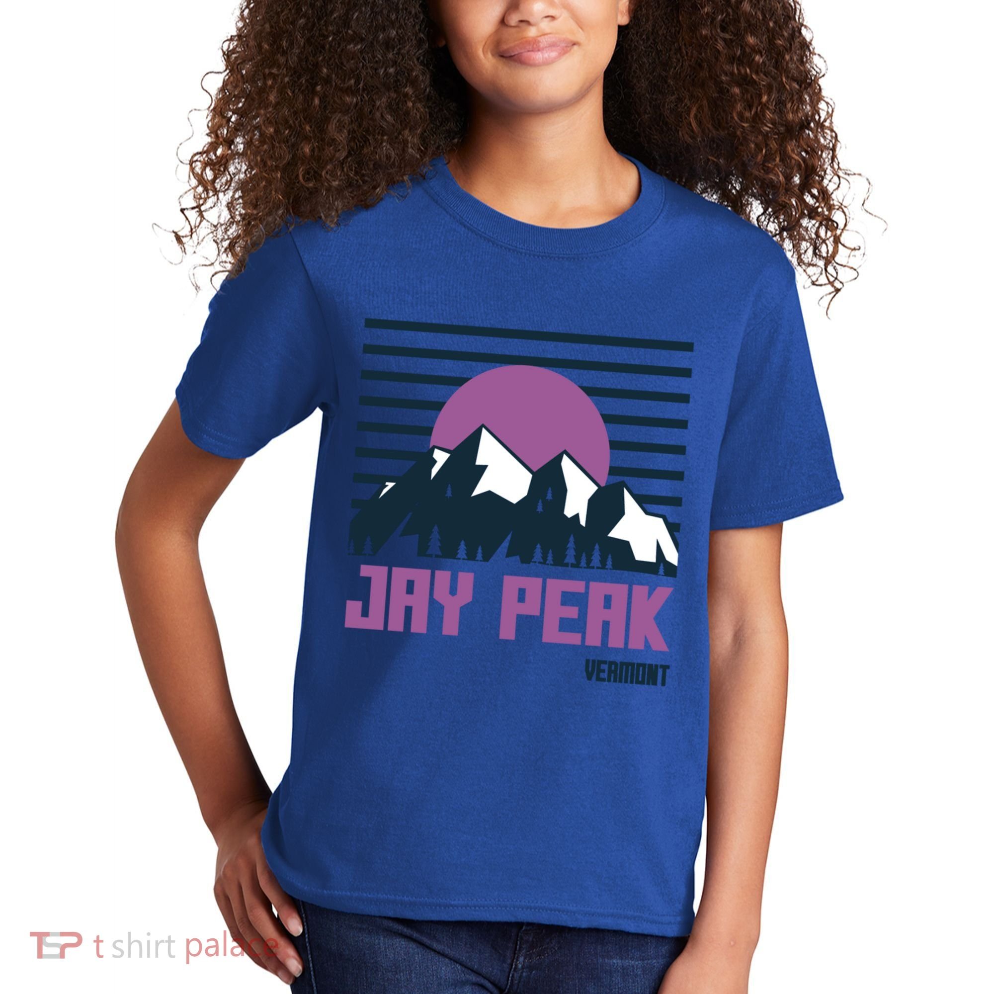 Jay Peak Mountains Vermont Hiking Outdoors Cool Gift Kids T-Shirt
