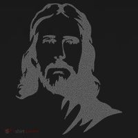 Jesus Portrait Outline Coaster thumb 2