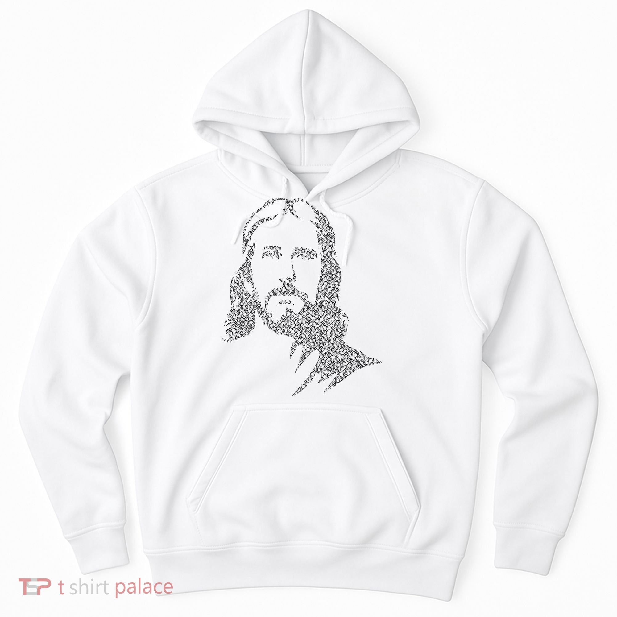 Jesus Portrait Outline Hoodie