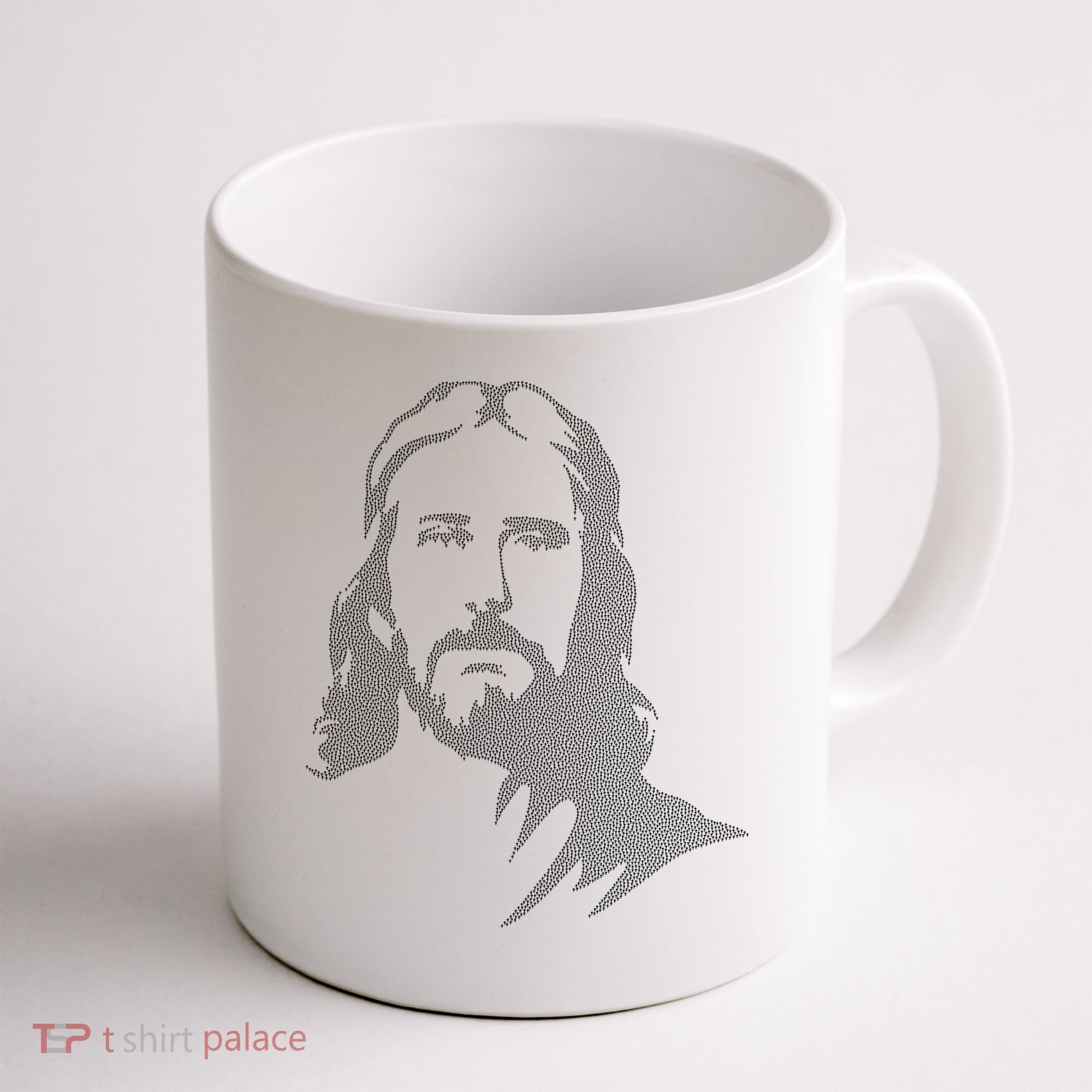 Jesus Portrait Outline Coffee Mug