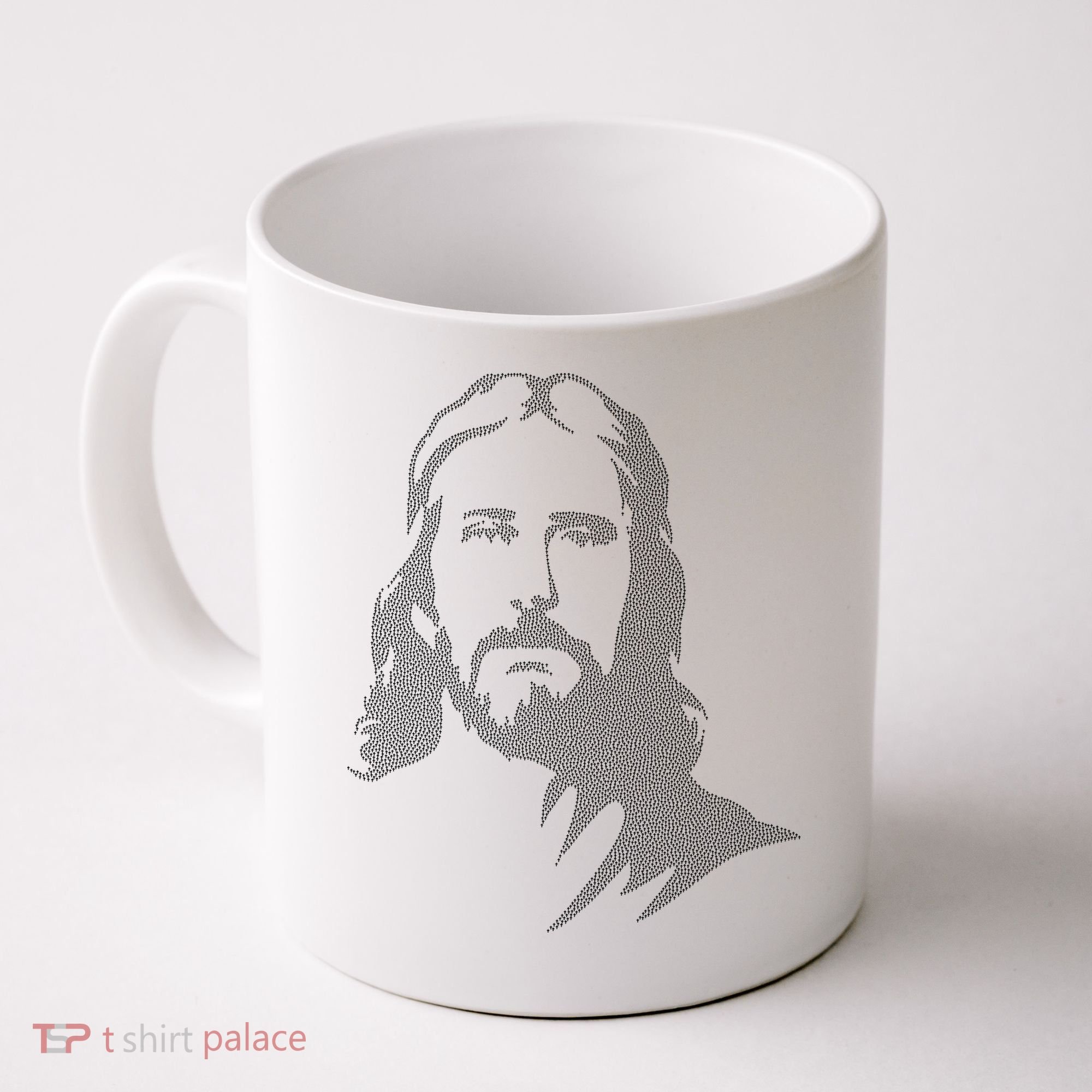 Jesus Portrait Outline Coffee Mug