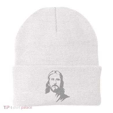 Jesus Portrait Outline Beanie