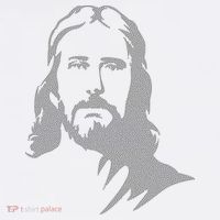 Jesus Portrait Outline Women's Hoodie thumb 2