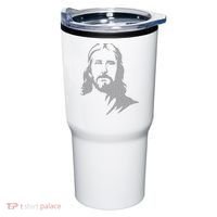 Jesus Portrait Outline Tumbler thumb 0