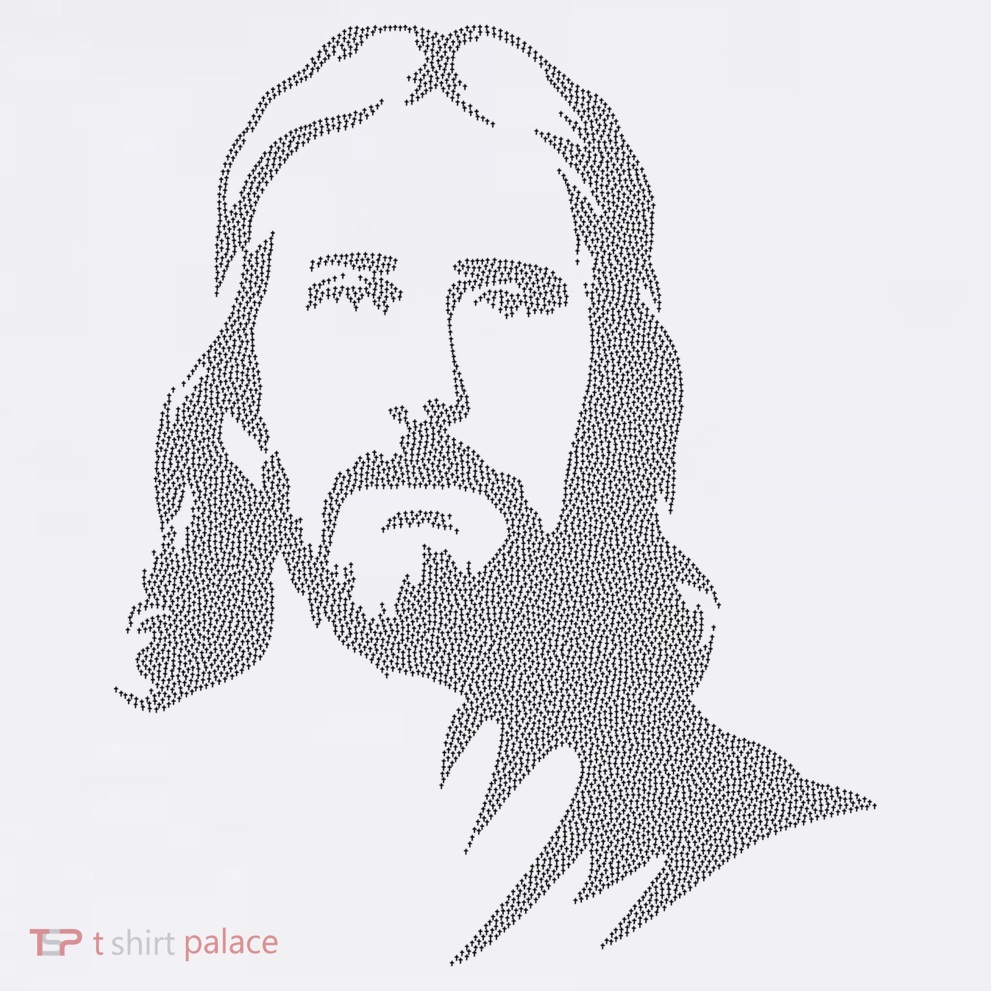Jesus Portrait Outline Women's Tank Top