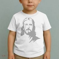Jesus Portrait Outline Toddler T-Shirt thumb 2