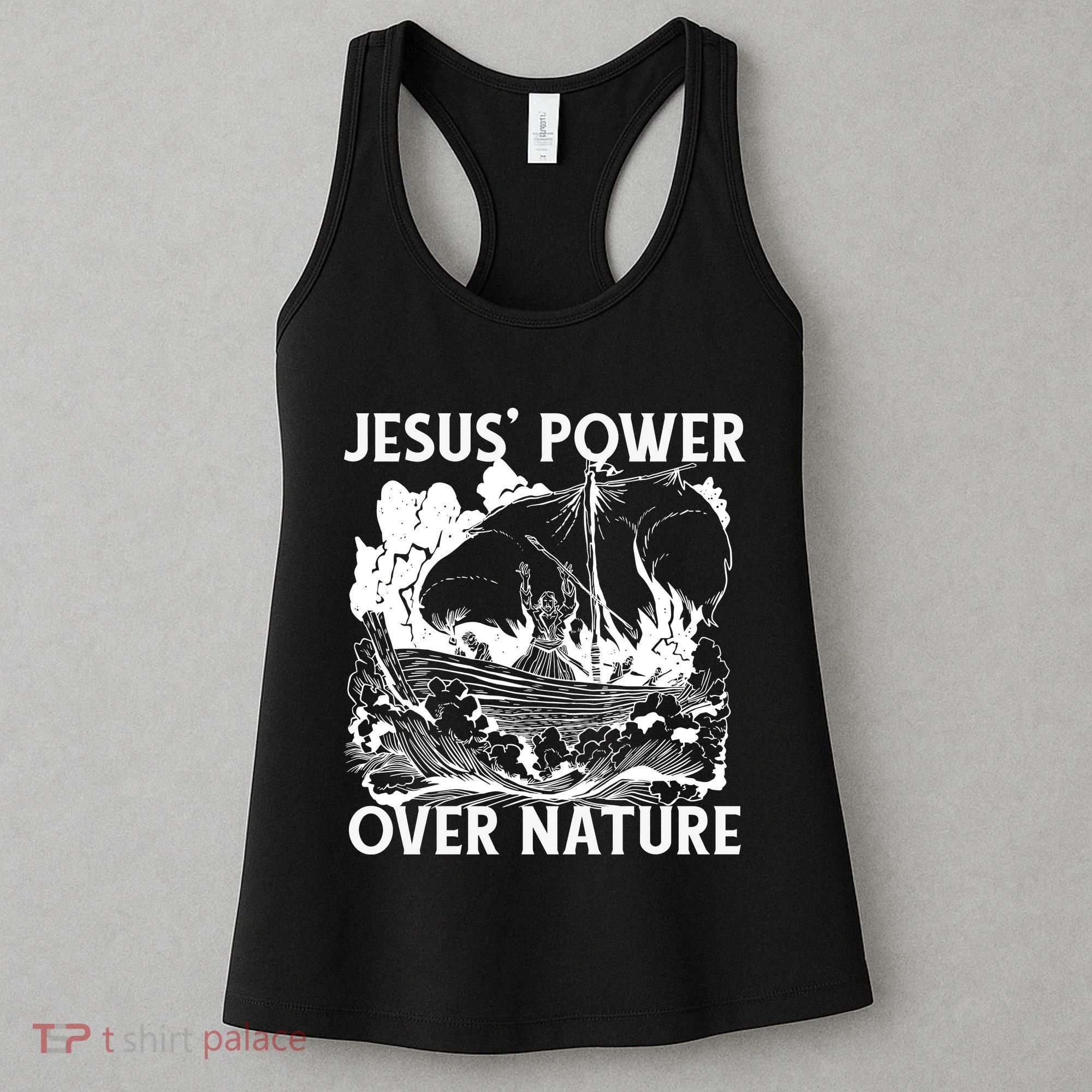 Jesus's Power Over Nature Women's Tank Top