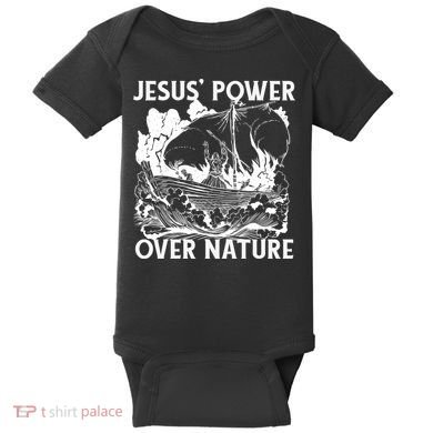 Jesus's Power Over Nature Baby Bodysuit