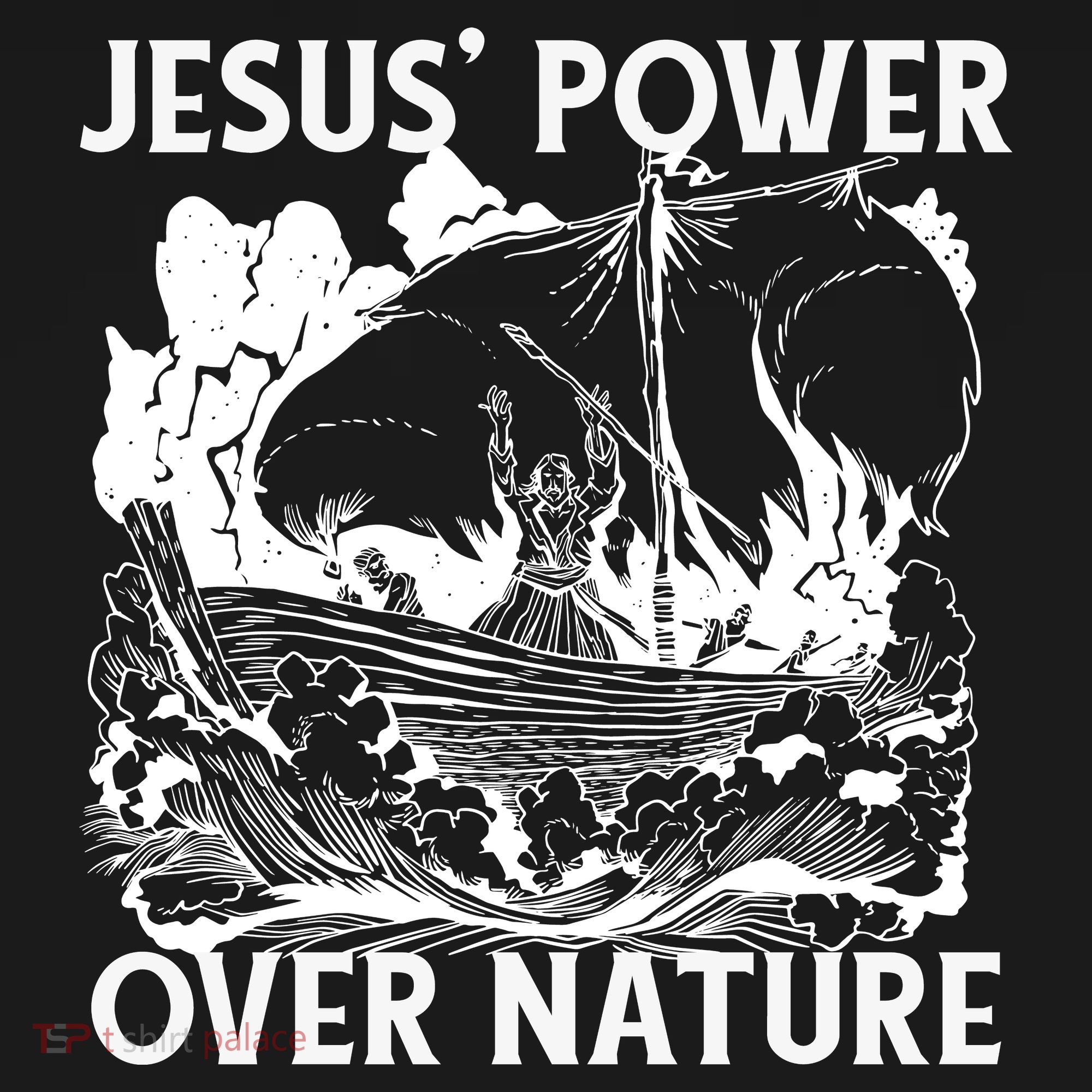 Jesus's Power Over Nature Toddler Hoodie
