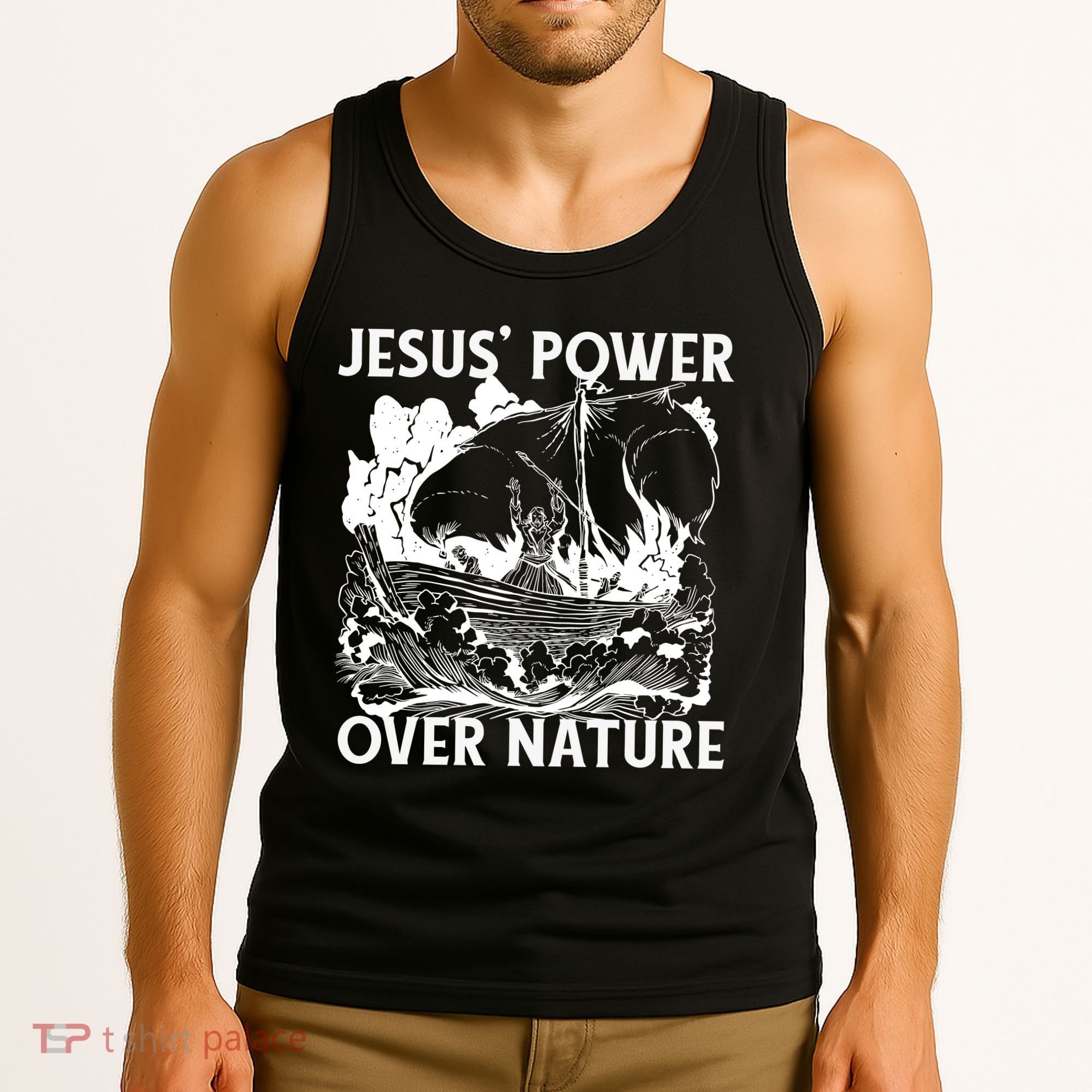 Jesus's Power Over Nature Tank Top