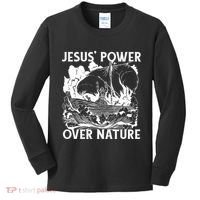 Jesus's Power Over Nature Kids Long Sleeve Shirt thumb 0