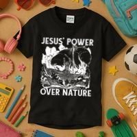 Jesus's Power Over Nature Kids T-Shirt thumb 3
