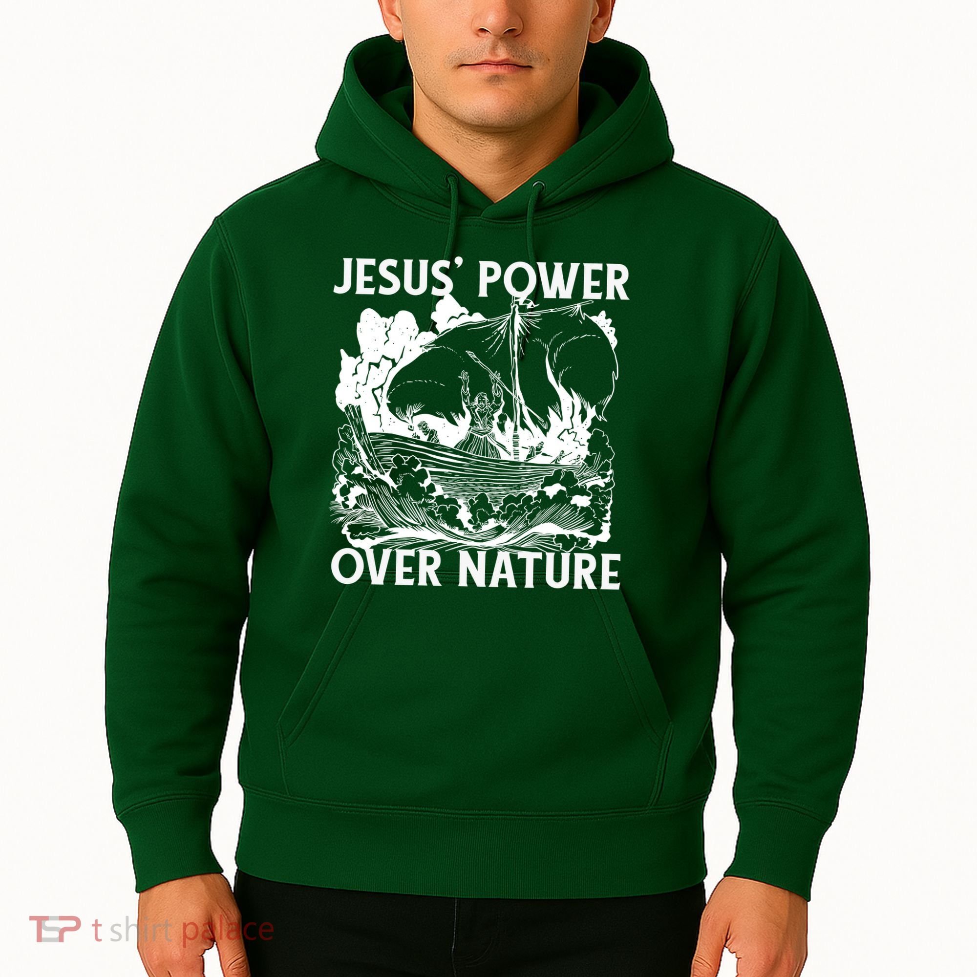 Jesus's Power Over Nature Hoodie