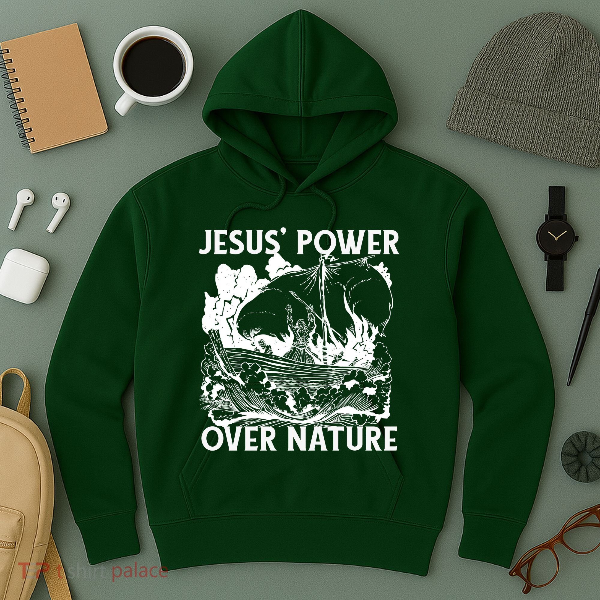 Jesus's Power Over Nature Hoodie