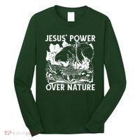 Jesus's Power Over Nature Long Sleeve Shirt thumb 0