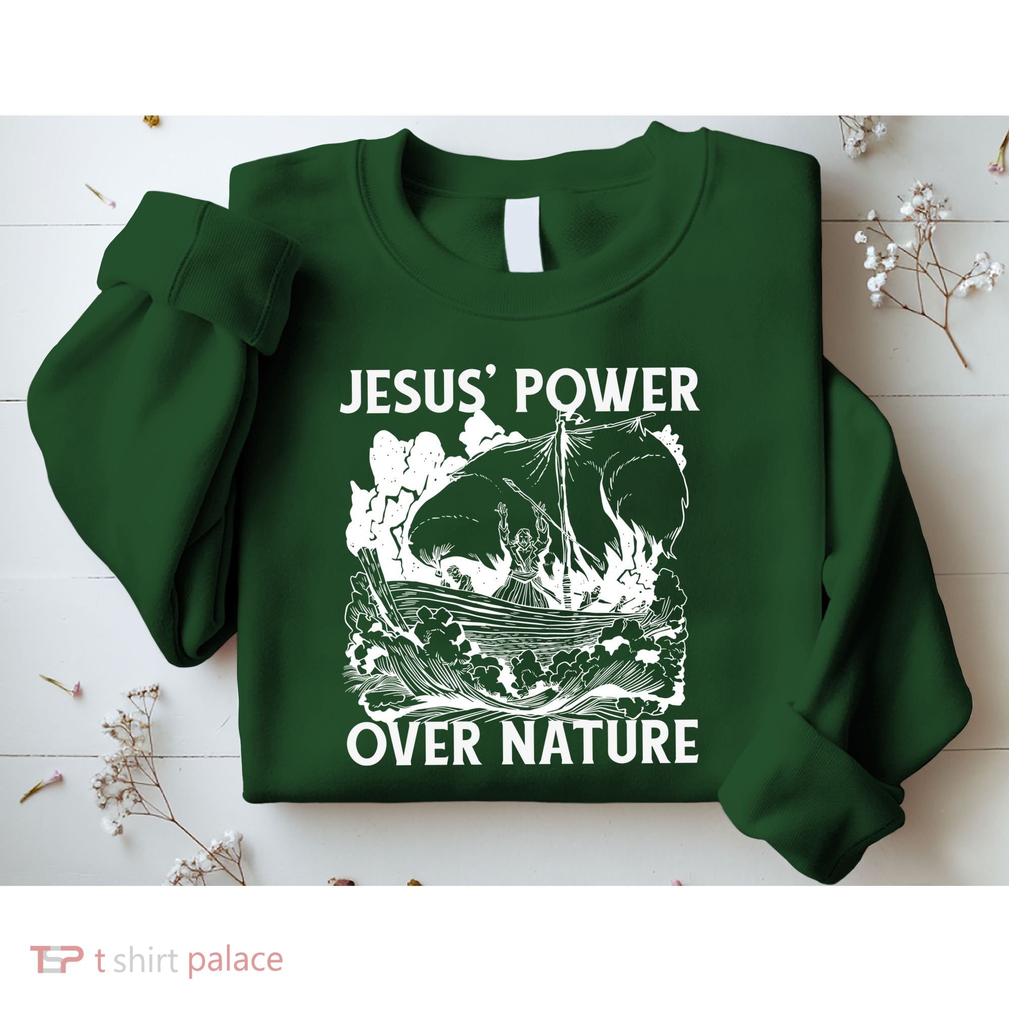Jesus's Power Over Nature Sweatshirt