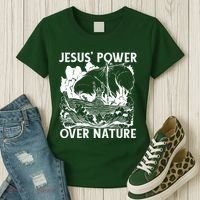 Jesus's Power Over Nature Women's T-Shirt thumb 3