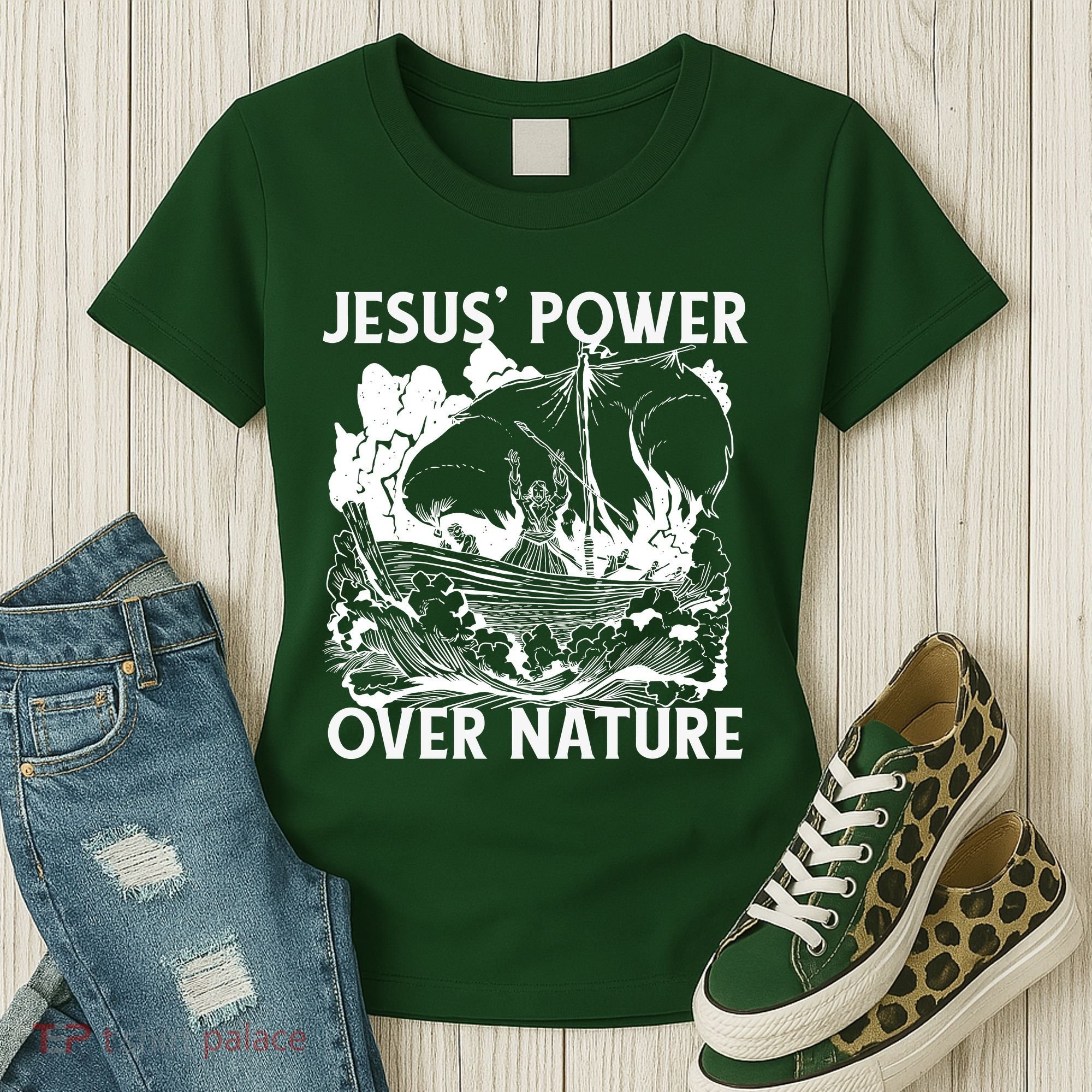Jesus's Power Over Nature Women's T-Shirt