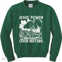 Jesus's Power Over Nature Kids Sweatshirt thumb 0