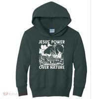 Jesus's Power Over Nature Kids Hoodie thumb 0