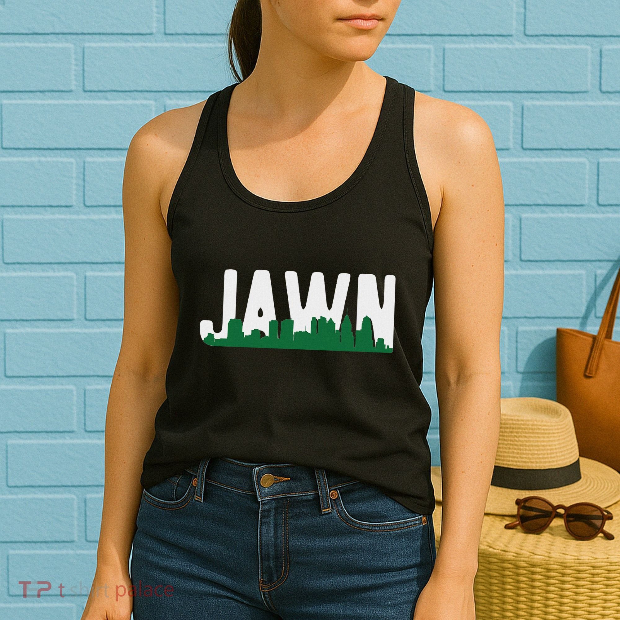 Jawn Philadelphia Pride Slang City Skyline Local Love Women's Tank Top