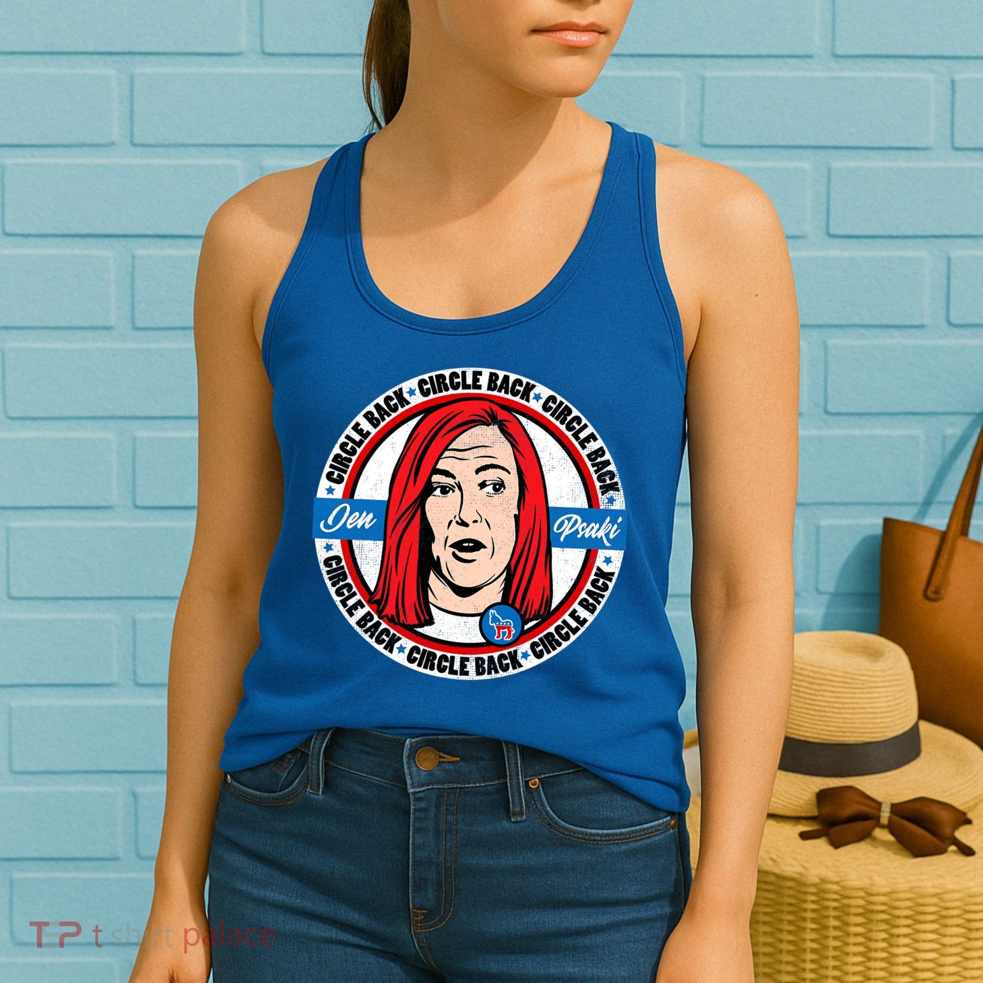 Jen Psaki Press Secretary Funny Women's Tank Top