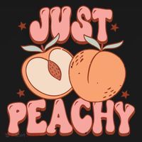 Just Peachy Retro 70s Georgia Peaches Summer Fruit Coaster thumb 2