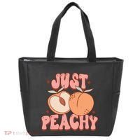 Just Peachy Retro 70s Georgia Peaches Summer Fruit Tote Bag thumb 0