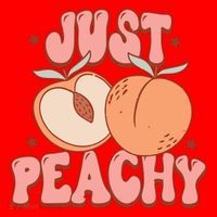 Just Peachy Retro 70s Georgia Peaches Summer Fruit Santa Hat thumb 1