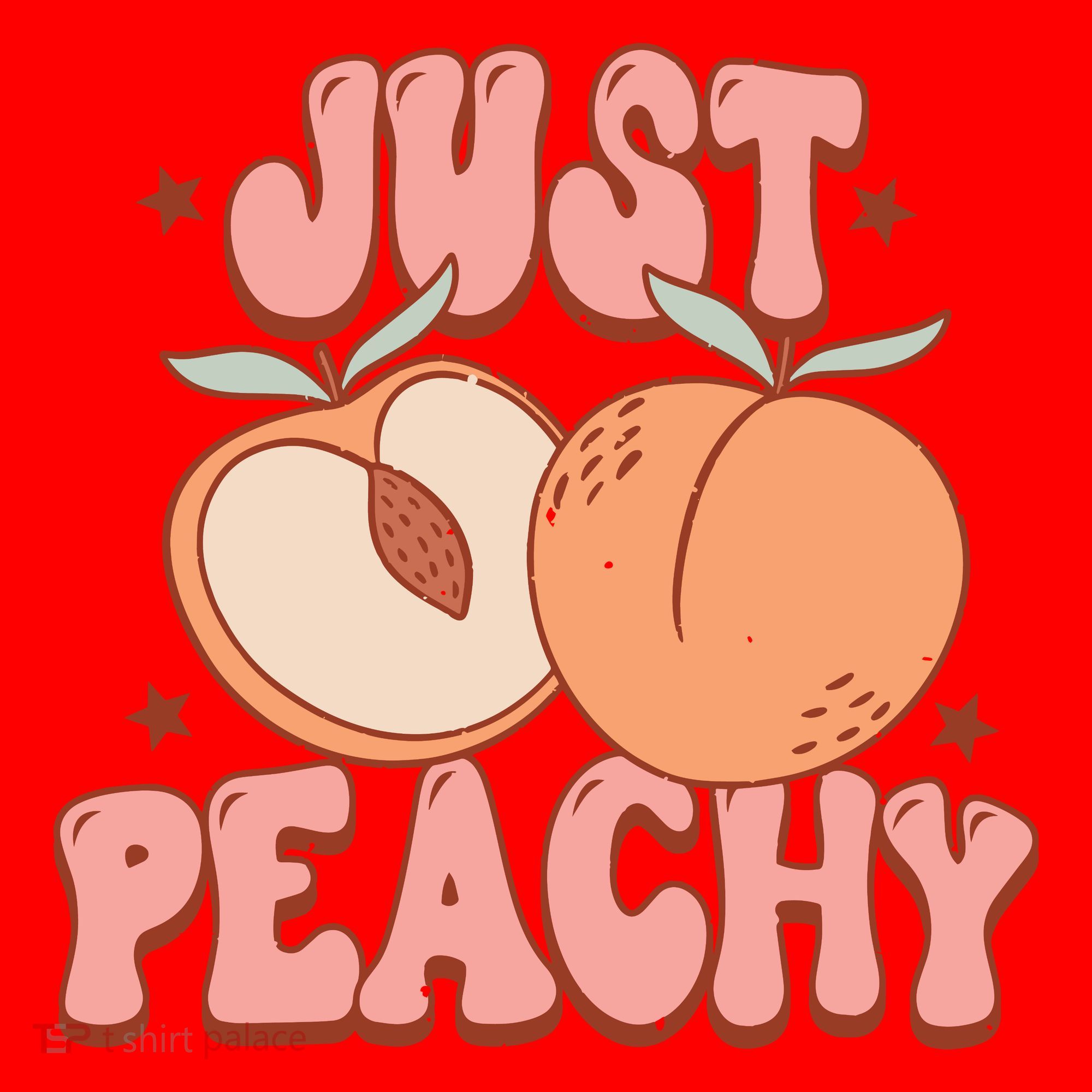 Just Peachy Retro 70s Georgia Peaches Summer Fruit Santa Hat